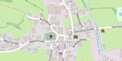 Pension auf Satellitenbild