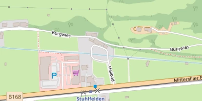 Pension auf Satellitenbild