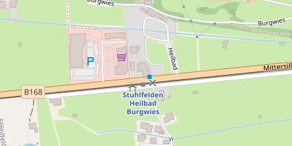 Pension auf Satellitenbild