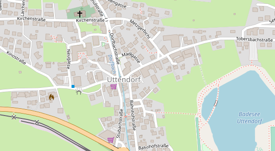 Pension auf Satellitenbild