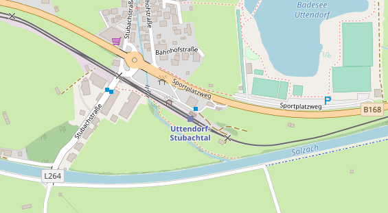 Pension auf Satellitenbild