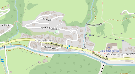 Pension auf Satellitenbild