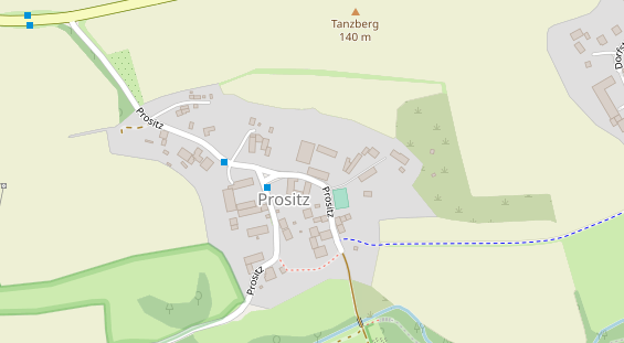 Pension auf Satellitenbild