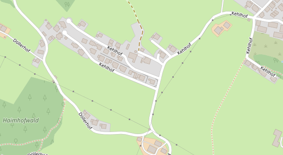 Pension auf Satellitenbild