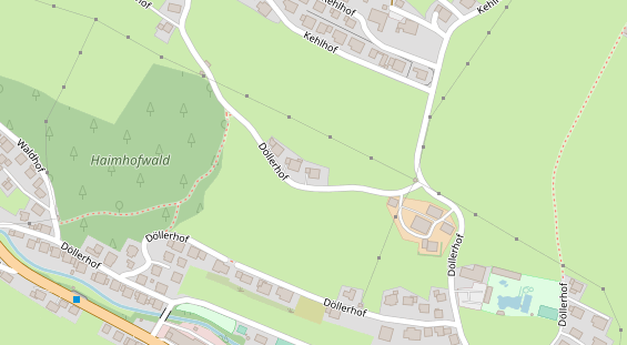 Pension auf Satellitenbild