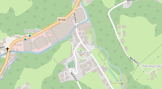 Pension auf Satellitenbild