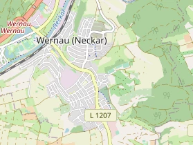 Pension auf Karte