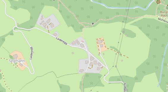 Pension auf Satellitenbild