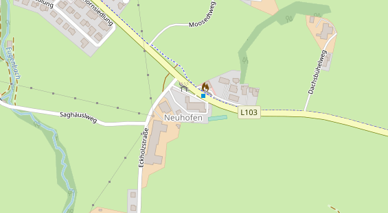 Pension auf Satellitenbild