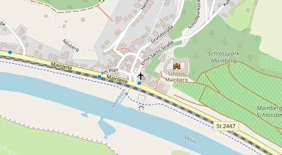 Pension auf Satellitenbild