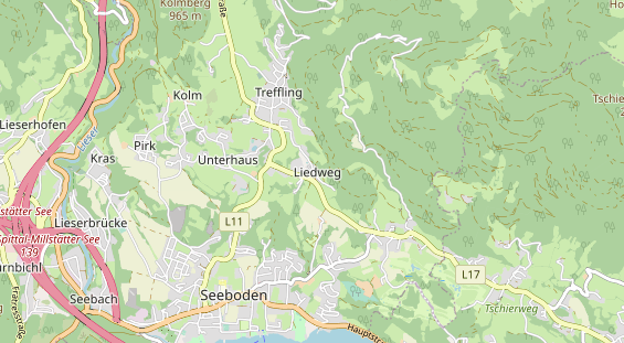 Pension auf Karte