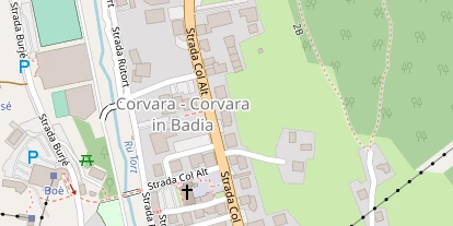 Pension auf Satellitenbild