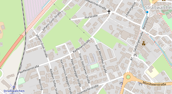 Pension auf Satellitenbild