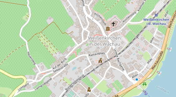 Pension auf Satellitenbild