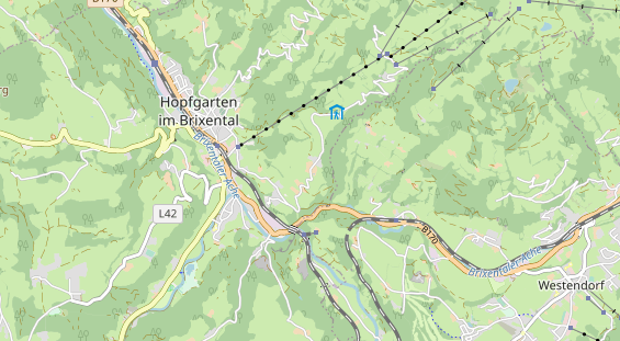 Pension auf Karte