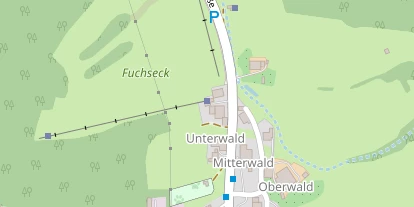 Pension auf Satellitenbild