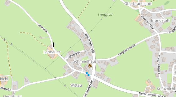 Pension auf Satellitenbild