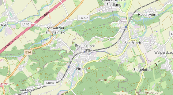 Pension auf Karte