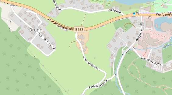 Pension auf Satellitenbild