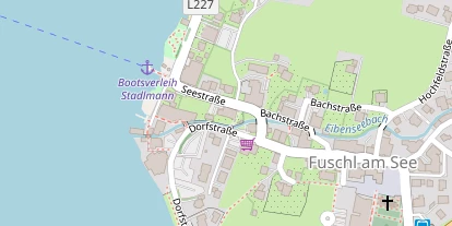 Pension auf Satellitenbild