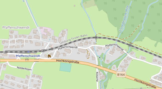 Pension auf Satellitenbild