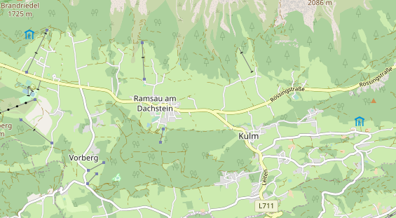 Pension auf Karte