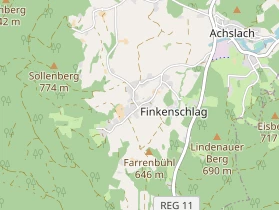 Pension auf Karte