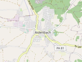 Pension auf Karte