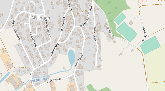 Pension auf Satellitenbild