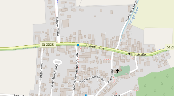 Pension auf Satellitenbild