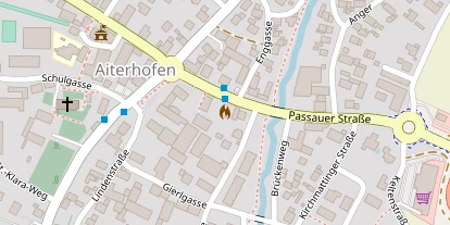 Pension auf Satellitenbild