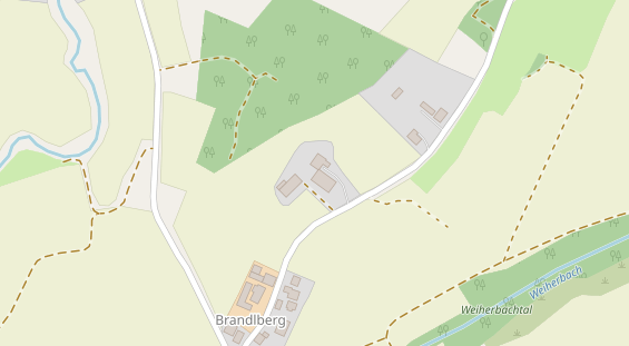 Pension auf Satellitenbild