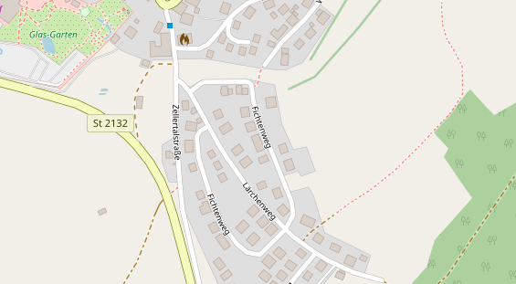 Pension auf Satellitenbild