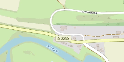 Pension auf Satellitenbild