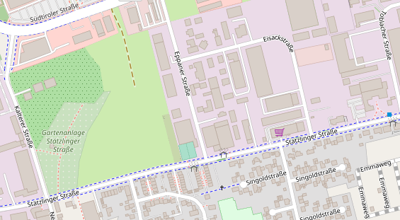 Pension auf Satellitenbild