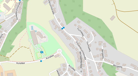 Pension auf Satellitenbild