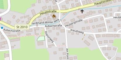 Pension auf Satellitenbild