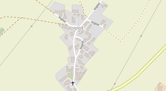 Pension auf Satellitenbild