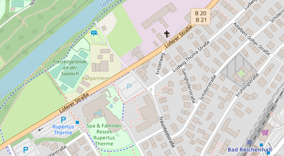 Pension auf Satellitenbild