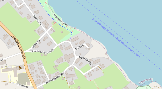 Pension auf Satellitenbild