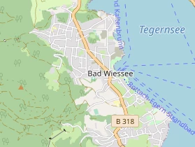 Pension auf Karte