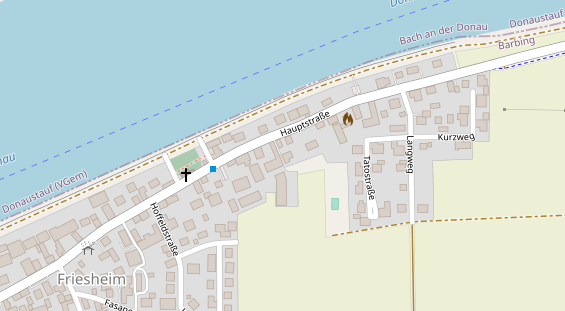 Pension auf Satellitenbild