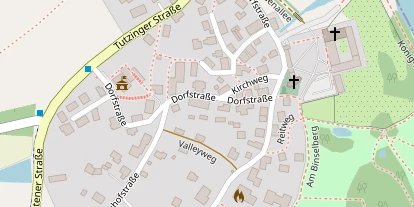 Pension auf Satellitenbild