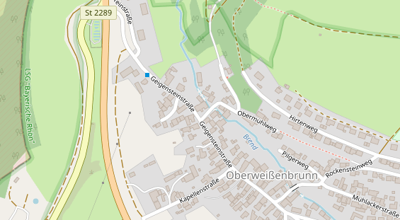 Pension auf Satellitenbild