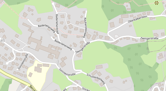 Pension auf Satellitenbild