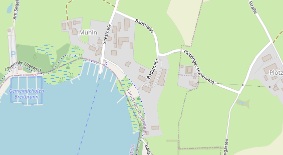 Pension auf Satellitenbild