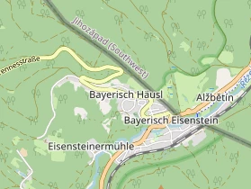 Pension auf Karte