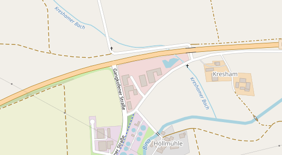 Pension auf Satellitenbild