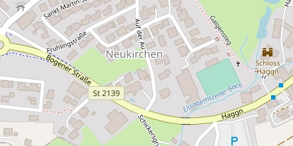Pension auf Satellitenbild
