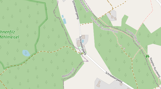 Pension auf Satellitenbild